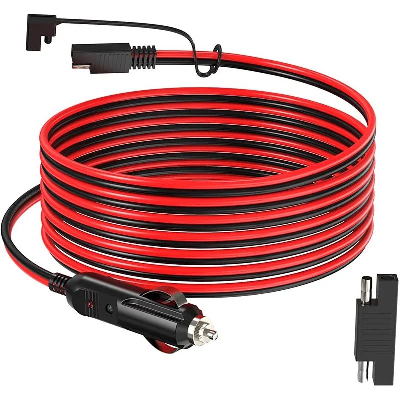 12AWG Car Cigarette Lighter Plug Cable, American Extension Cable To Sae Cable, SAE Cable Power Cord