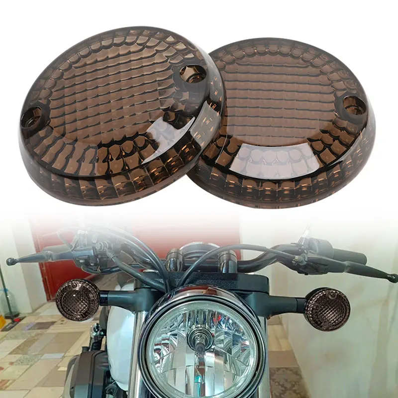 For Yamaha Bolt XVS950 XV950 R-Spec 2013-up Motorcycle Gray ABS Turn Signal Light Indicator Lens Front Lamp Cover Accessories