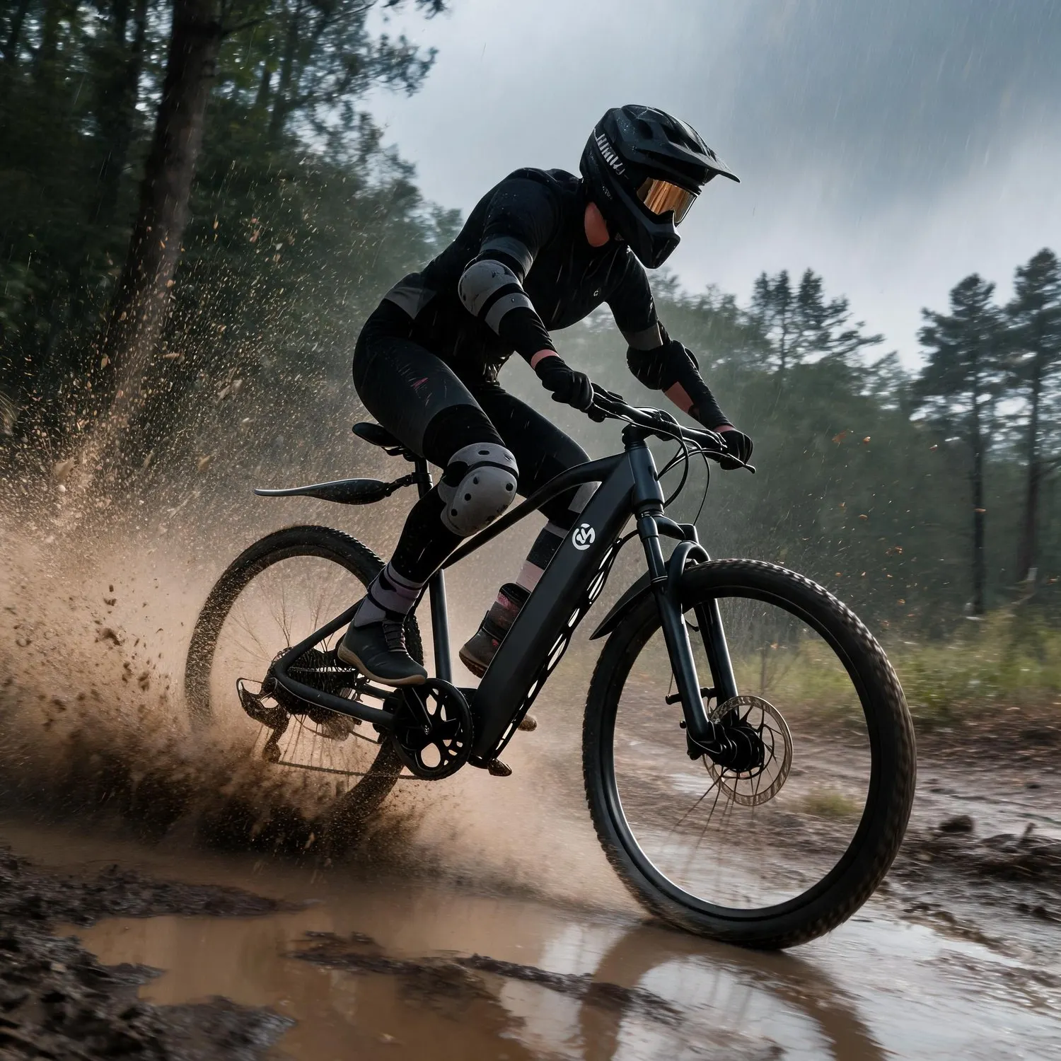 Christmas electric bike open shore off road e-bike, 500W motor, mechanical disc brake, pedal assist, removable battery, balanced wheelbase for long shore trail rides