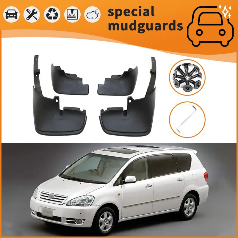 For 96-17 Toyota Ipsum Aqua models Mudguards Fender Mudflaps Front Rear Flares Splash Guards Cover Car Accessorie