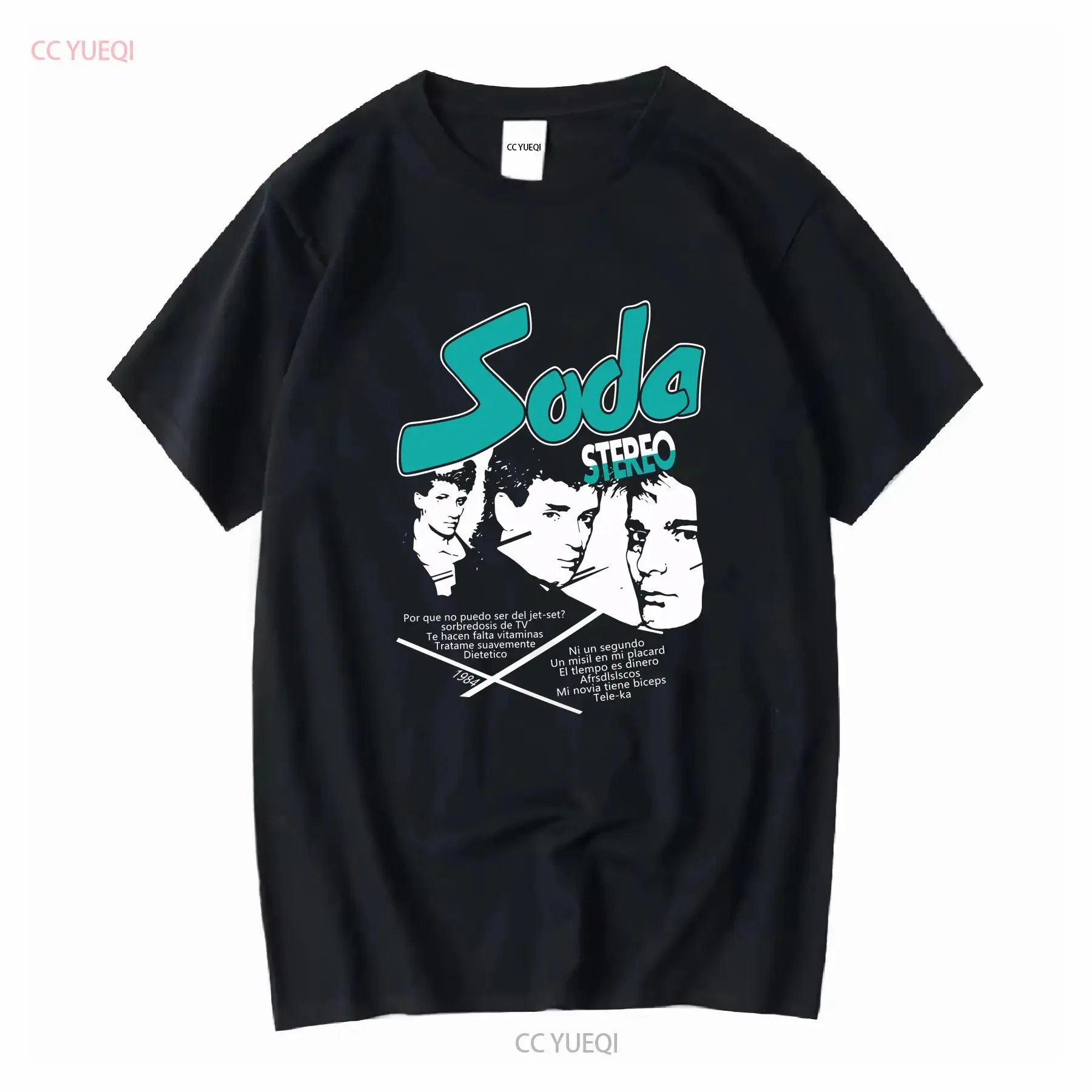 Remera Soda Stereo 1984 Merch Vintage 80s Retro camiseta 100759   ropa de diseñador lavada vintage moda ligeramente unisex