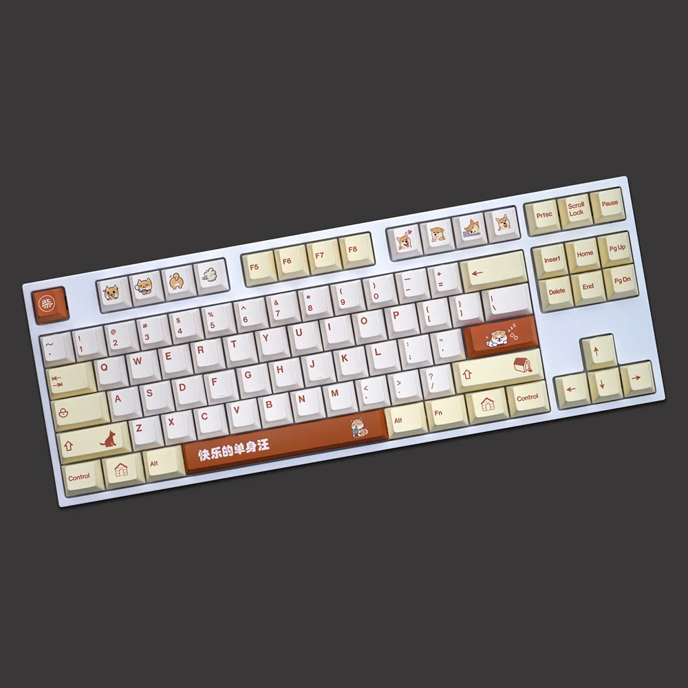 

150 Keys/set GMK Mika Doge Keycaps PBT Dye Subbed Key Caps Cherry Profile Keycap With 1.25U Option Command For MAC 7U Spacebar