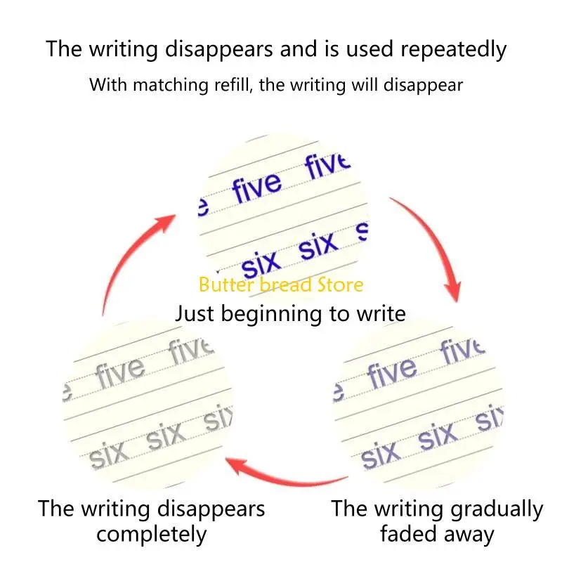 W89C Children Handwriting Copybook Number Letter Writing Practice Workbooks