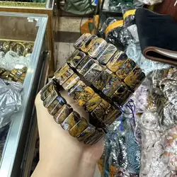 quality Namibia Pietersite Bracelet Stone Natural Gemstone Jewelry Bangle for Woman for Man for Gift Wholesale !
