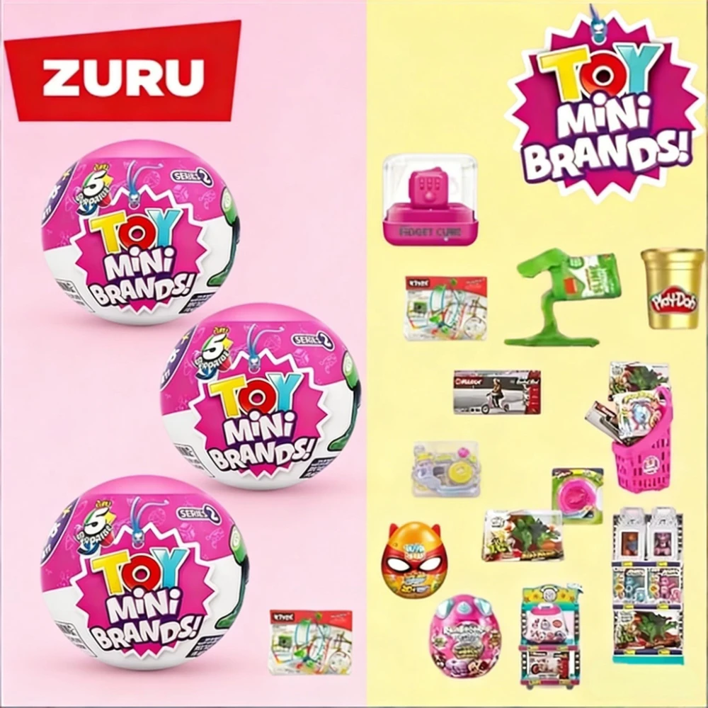 Juguete Sorpresa Zuru, Mini Brands, Figura de Anime Kawaii de Zuru, Juguetes en Miniatura, Caja Misteriosa, Coleccionable Original, Regalo para Niños