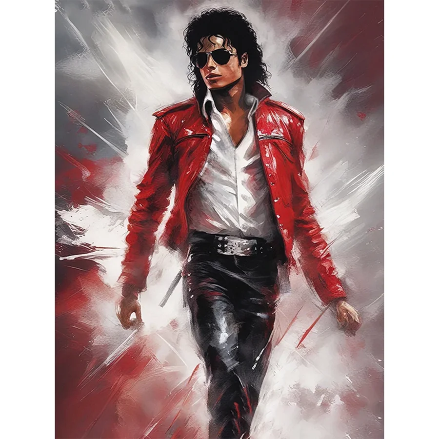 2024 New Dance King Michael Jackson Diamond Embroidery DIY Diamond Painting Kit Rhinestone Wall Art home decor gift