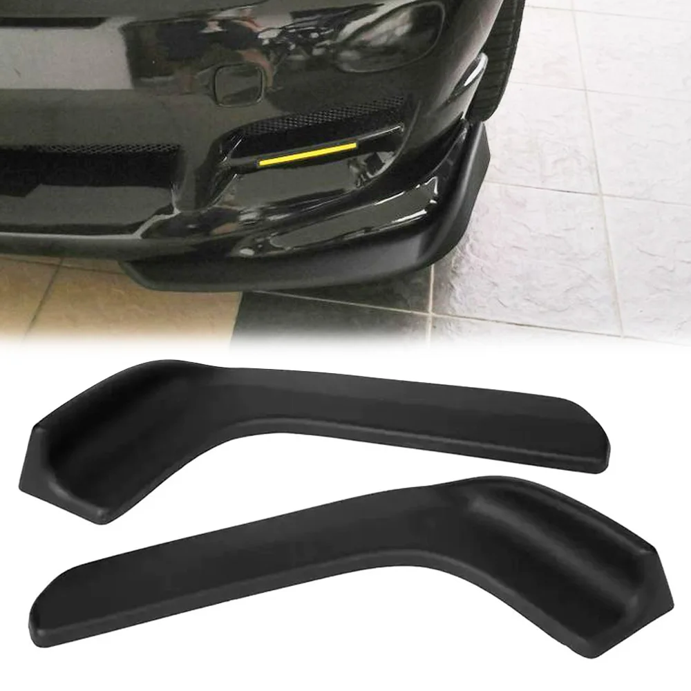 Universal Car Front Bumper Splitter Lip Deflector Lips Diffuser Spoiler Splitter Canards Wrap Angle Scratch Protector Car Parts