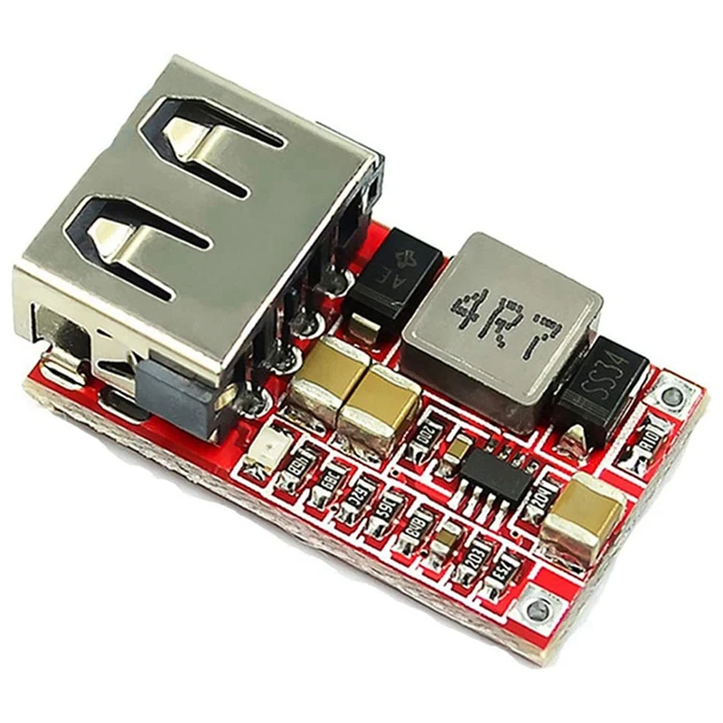 10Pcs DC-DC Buck Converter Car USB Charger Module 6-24V 12V 24V To 5V 3A Step Down Voltage Regulator Power Supply Module