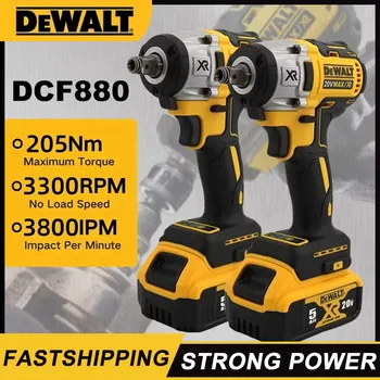 Dewalt dcf880 3300rpm ללא השפעה ברגים מומנט גבוה ברגים חשמלי אלחוטי כלי תיקון צמיג 20v כלי כוח נטענת