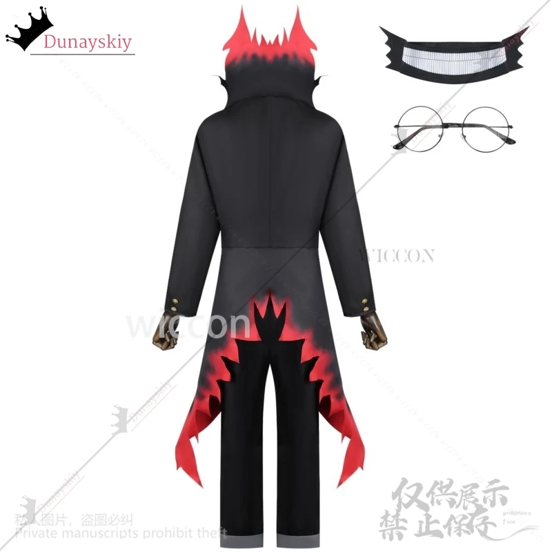 أنيمي Dandadan Okarun كين تاكاكورا تأثيري حلي شعر مستعار DK زي مدرسي الشعر القصير 28*22*15 سنتيمتر ثلاثية الأبعاد قناع الدعائم للتخصيص