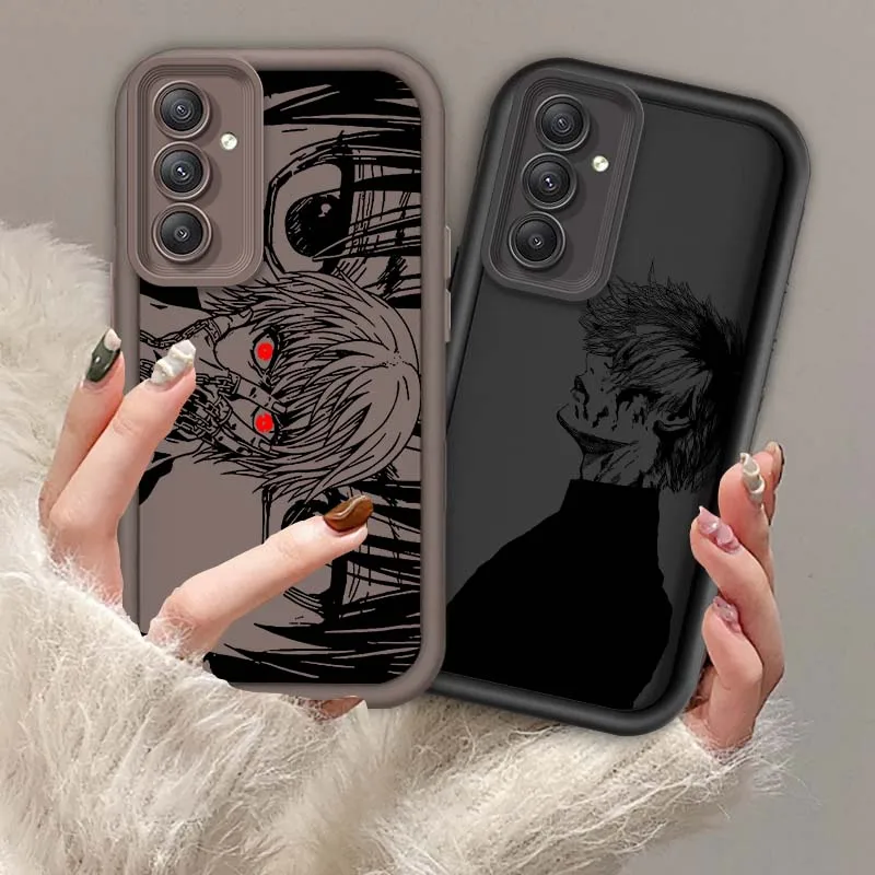 

Anime Luxury Tokyo Ghoul For Samsung A71 A52 A51 A34 A33 A22 A16 A15 A13 A04 A06 Note 20 Ultra 5G Eye Ladder Phone Case