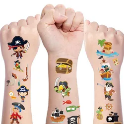 Pirate Party Supplies Temporary Tattoos Boys Girls Tattoos Stickers Birthday Party Supplies Gift Pirate Party Favors Decorations