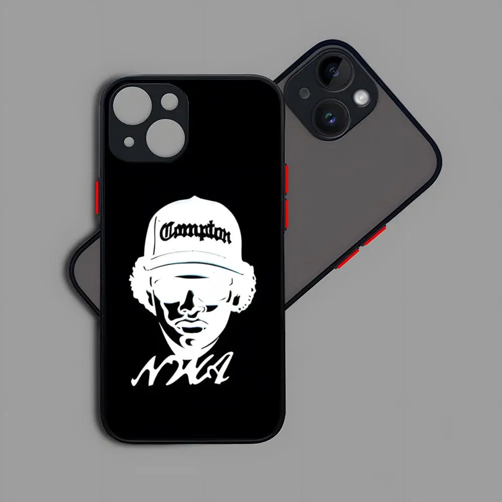 E-Eazy E Rapper Phone Case Matte Transparent For 16 15 IPhone 12 11 13 Pro Max X XR XS 8 SE Mini Plus Luxury Silicone Back Cover