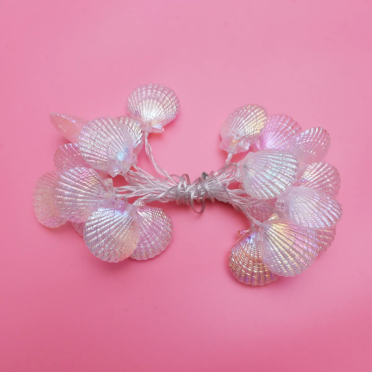 3 متر 20 حبات LED صدف ملون سلسلة ضوء USB إضاءة رومانسية لغرفة النوم حفل زفاف LED سلسلة ضوء #5