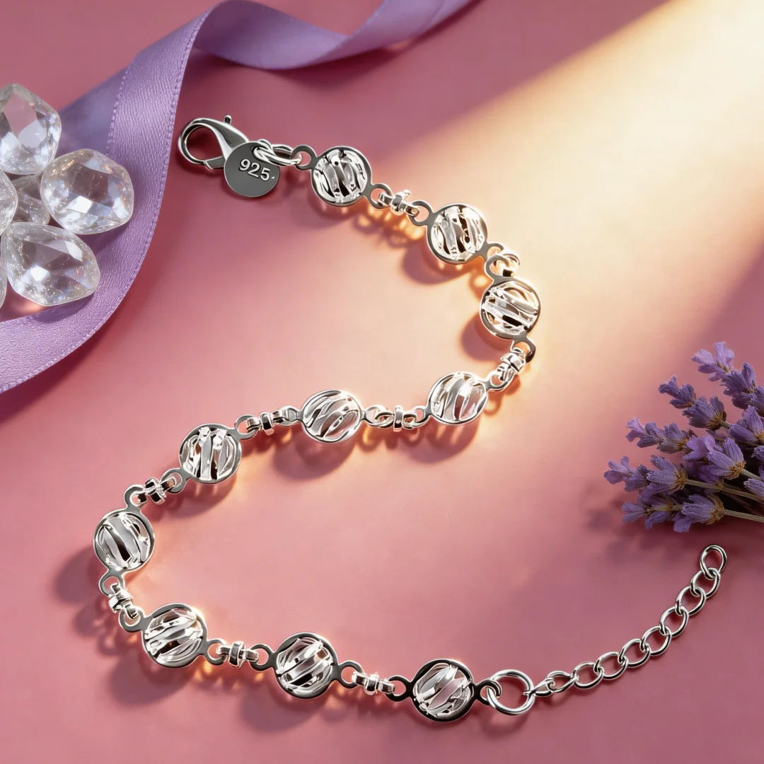 

Изящные браслеты-цепочки из стерлингового серебра 925 пробы для женщин, для свадьбы, вечеринки, 18+5 см, подарки на День святого Валентина, ювелирные изделия