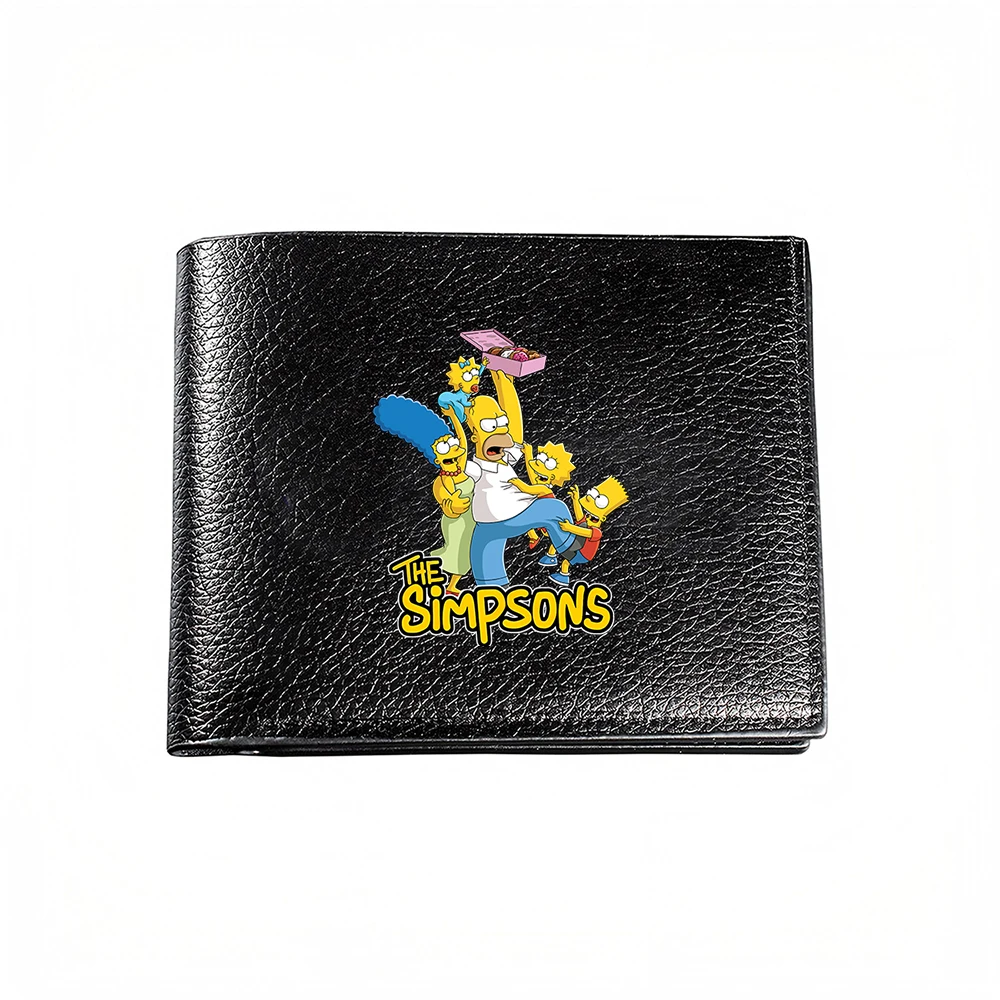 The Simpsons Family Portrait Men's Wallet Card Holder Casual Business Fashion Print Design