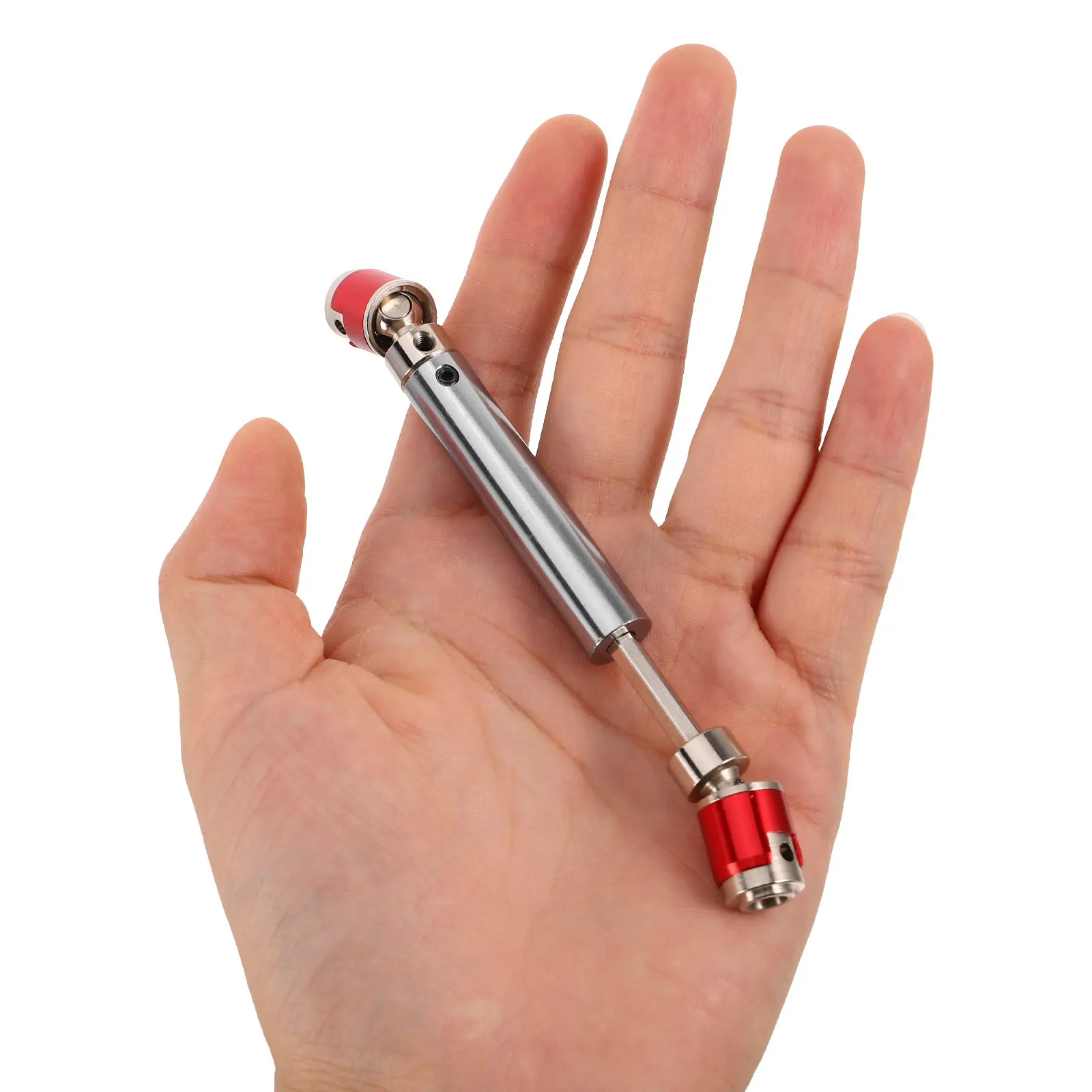 

2Pcs Metal Rc Crawler Driveshaft Adjustable 112-155Mm Heavy-Duty Precision Telescopic Transmission Shaft for Axial Scx10