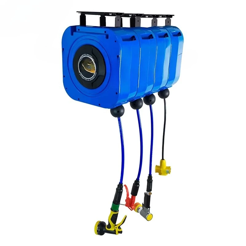 Water Air Polishing Electric Combination Hose Reel Case Car Wash Hose Reel
