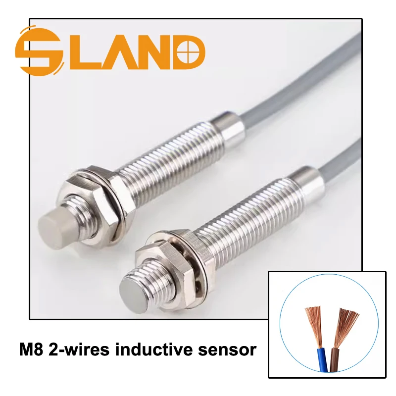 M8 DC 2-wires Inductive Proximity Sensor Positioning Sensor 10-30VDC Normally Open Closed 2mm 4mm Sensing Range