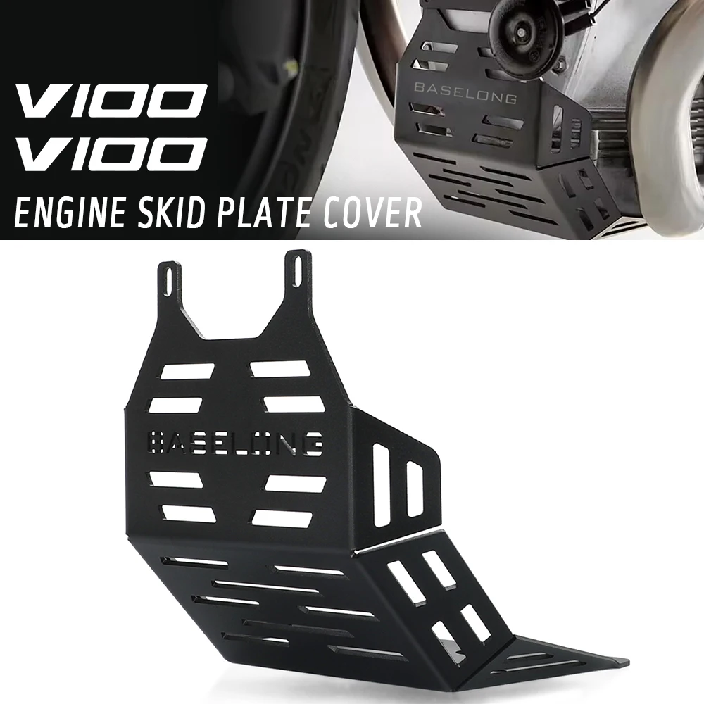 

2025 FOR MOTO GUZZI V100 Mandello V 100 S v100 2022 2023 2024 Motorcycle Engine Chassis Protection cover Guard Bottom Skid Plate