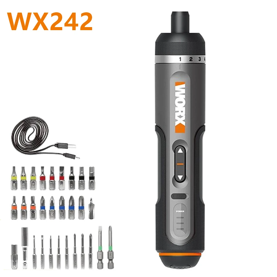 WORX WX242 Screwdriver USB Rechargeable Multi Function Tool Set ,WX240 WX241