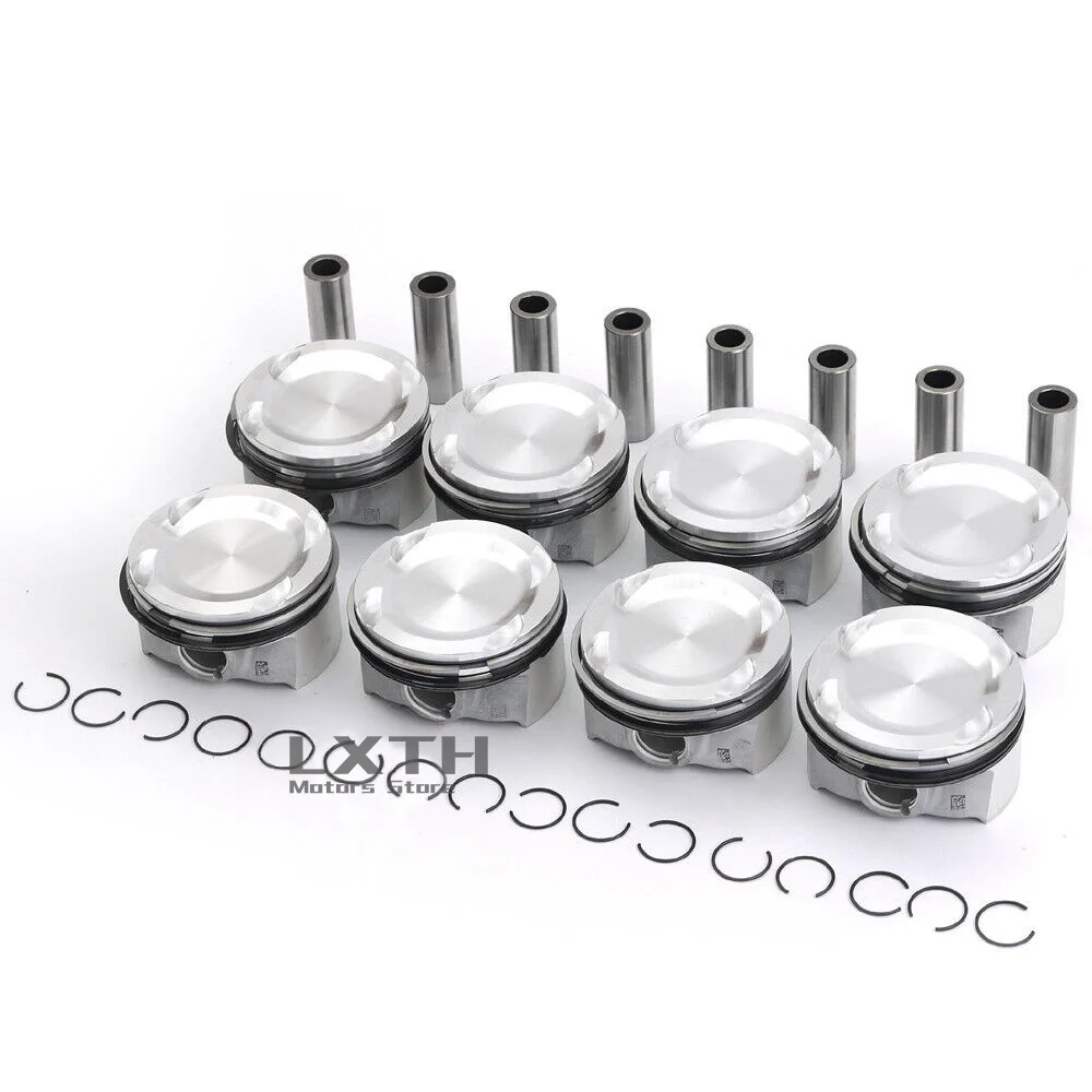 8x Pistons Rings Kit STD Mahle Φ89mm A11257598207 A11257574822 A11257556955  For BMW X5 X6 M E70 E71 S63B44A 4.4T V8