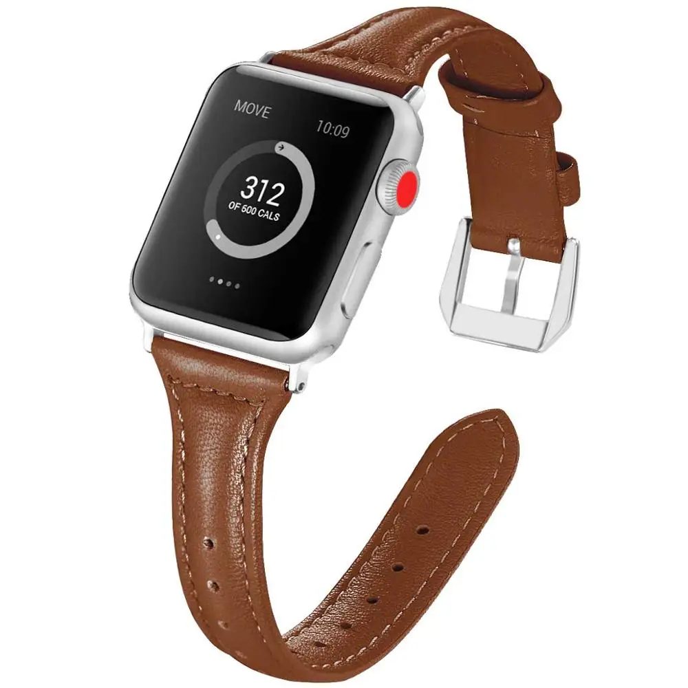 Leather Strap For Apple watch band Ultra/2 10 42mm 46mm 9 8 7 6 5 4 SE Small bracelet Belt iWatch 49mm 45mm 41mm 40mm 44mm 42mm