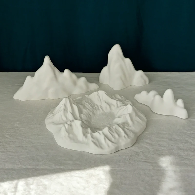 Jewelry Display Stand Creative Ornament Mountain shaped Gypsum Ring Jewelry Store Window Decoration Arrangement Display Props