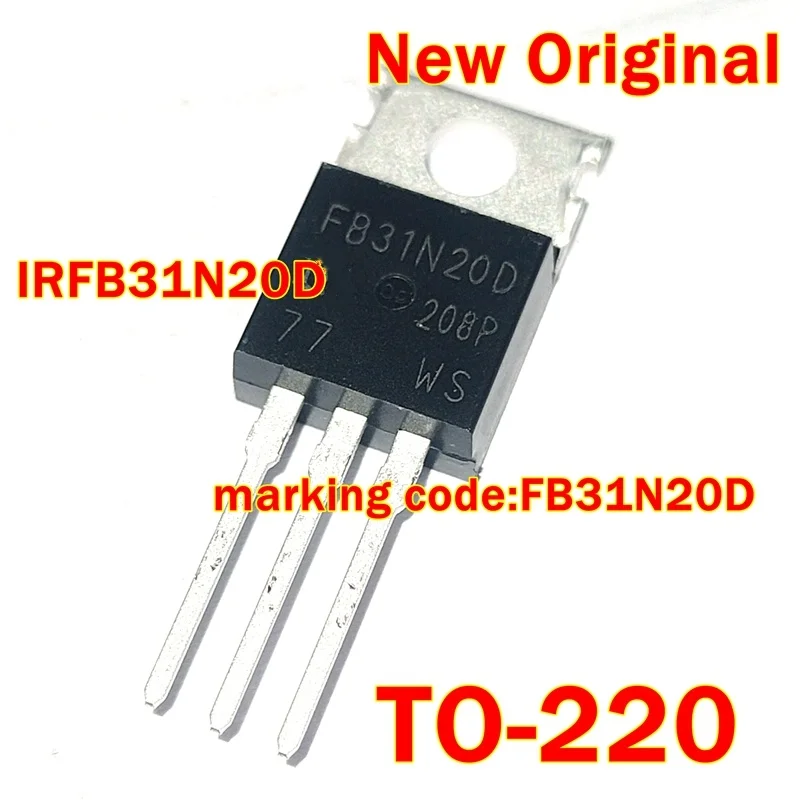

1pcs to 100pcs IRFB31N20DPBF IRFB31N20D New Original TO-220 marking code:FB31N20D Power MOSFET