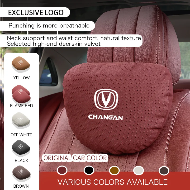 

For Changan Cs35 Cx70 Cs85 Cs55 Cs75 Plus Cs15 Cs95 Hunter Uni T 2025 Accessories Car Neck Pillow Seat Headrest Pillow Protect