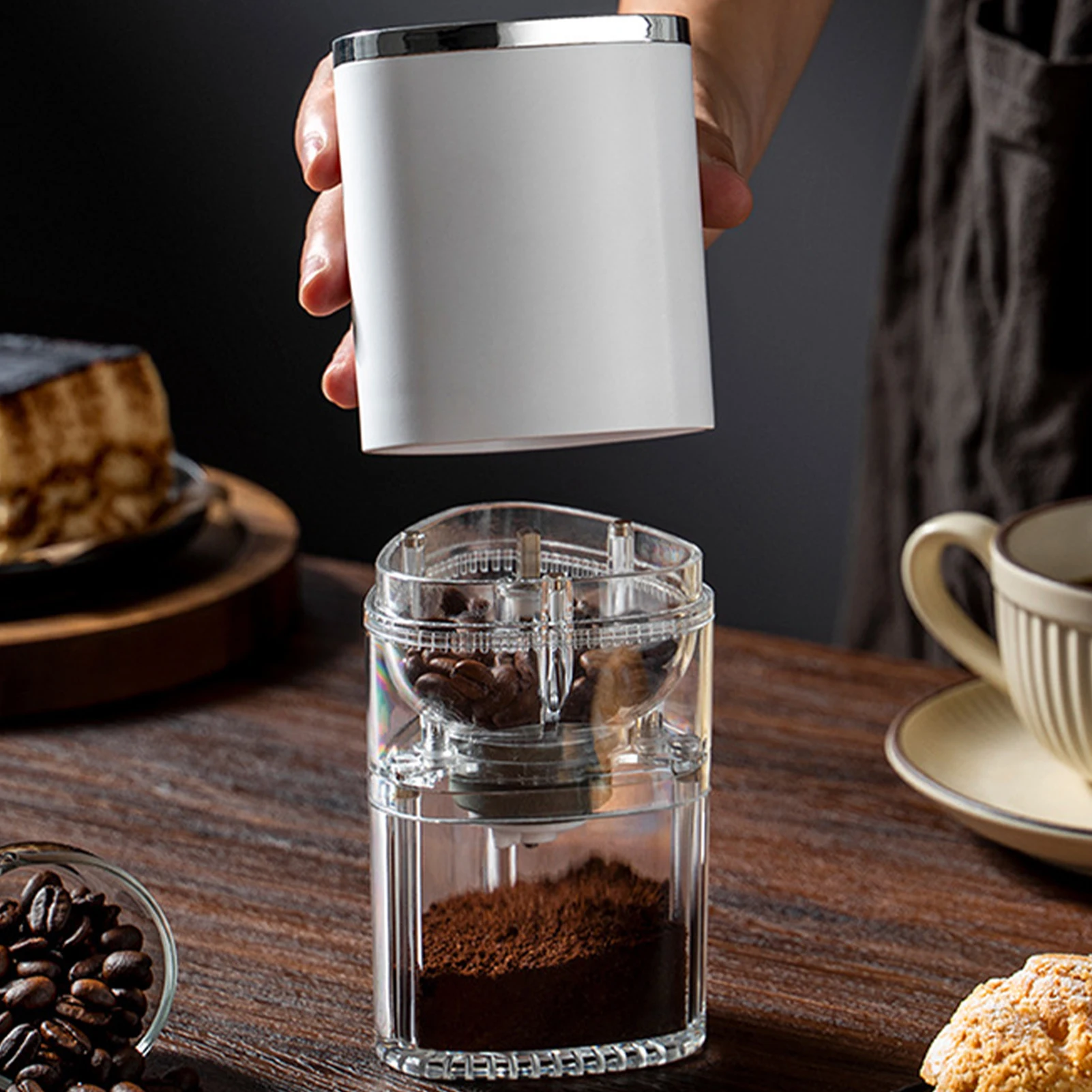 مطحنة قهوة صغيرة سهلة التشغيل حتى طحن مطحنة حبوب القهوة المحمولة لمكتب السفر المنزلي