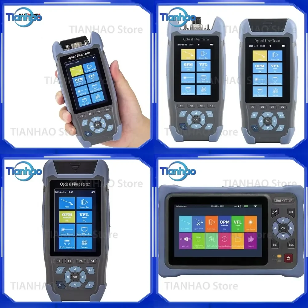 NK3200 PON Mini OTDR Optical Time Domain Reflectometer Power Meter with VFL for 1310nm 1490nm Wi-Fi Connectivity