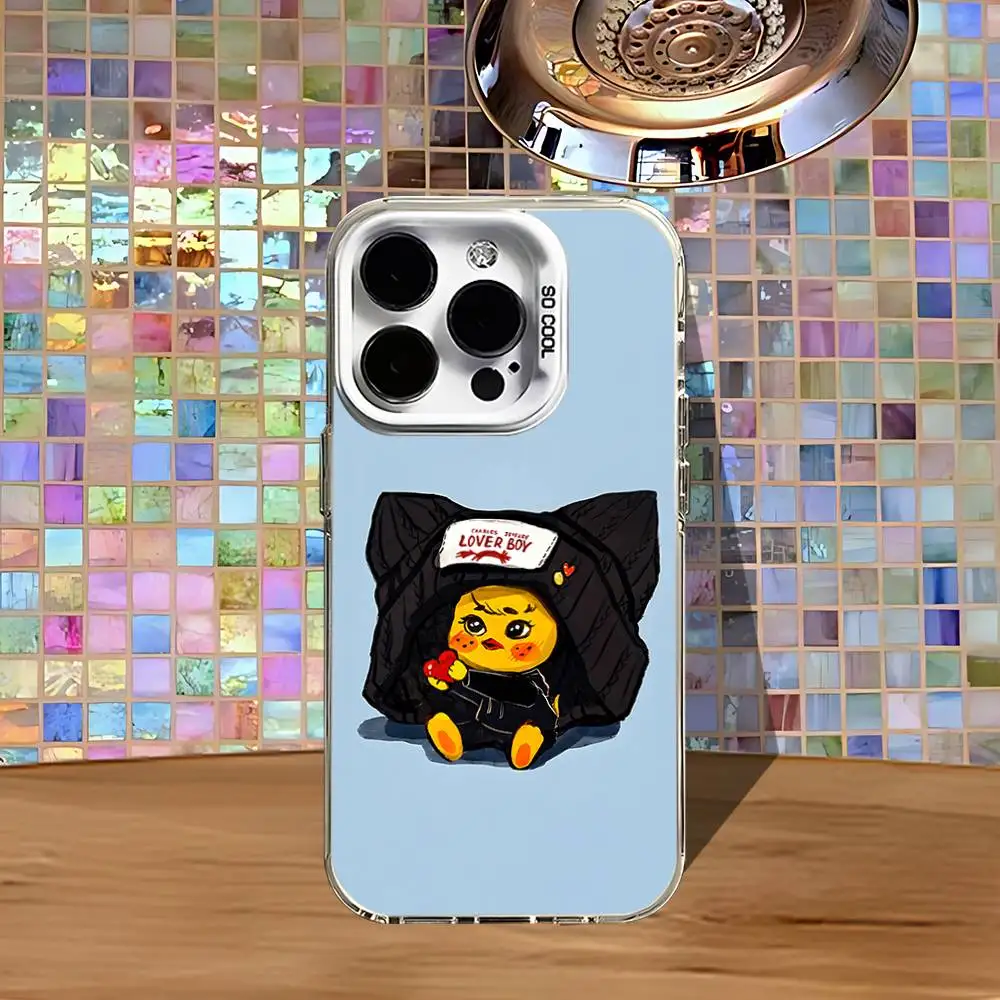 Kpop Artists Cartoons Phone Case For iPhone 16,15,14,13,12,11,Pro,XS,Max,Plus,Mini,SE4,E White Matte Shockproof Cover