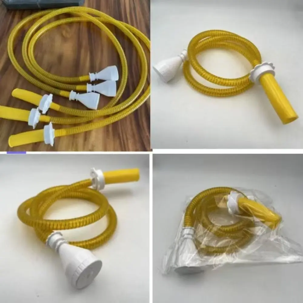 

Flexible Adjustable Shower Hose ABS Slip-On Silicone Adapter Elastic Hose Faucet Extension With Pet Showerhead