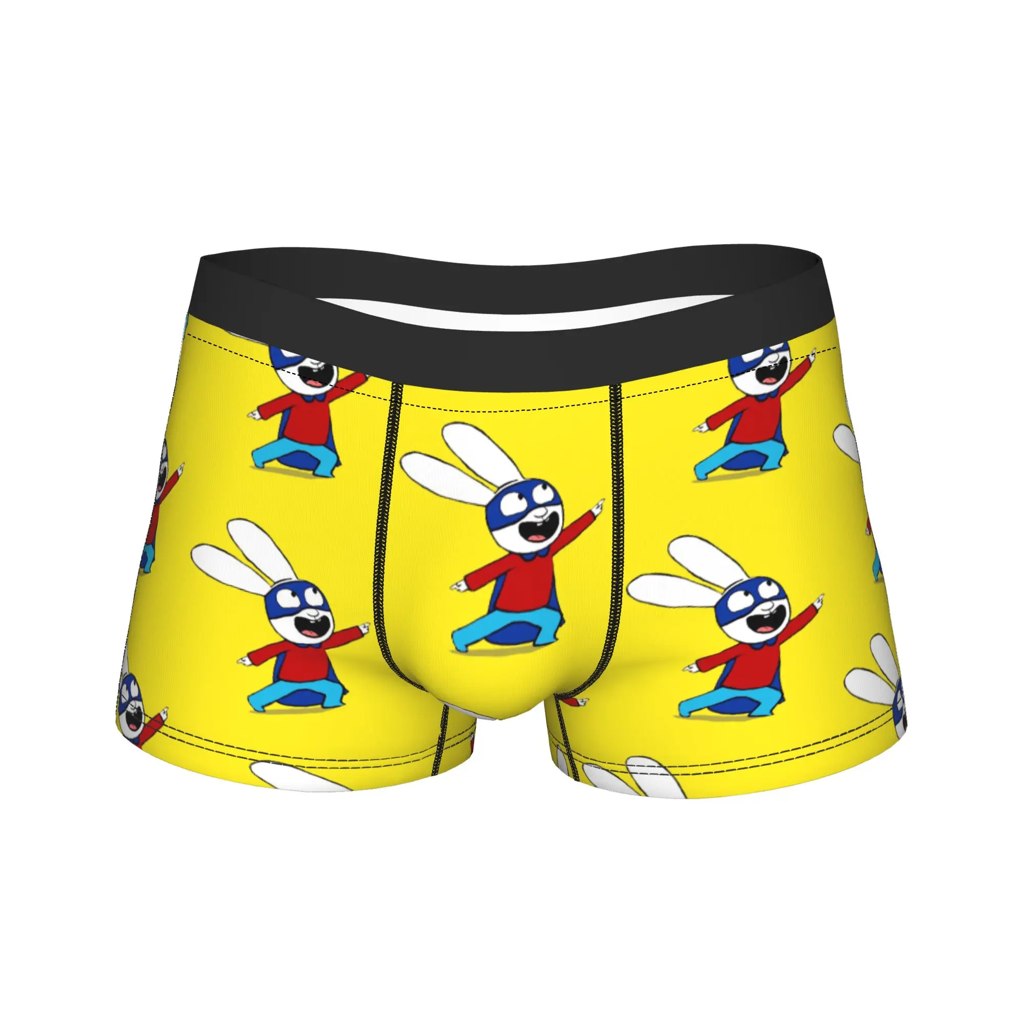 Men Simons Rabbit Boxer Briefs Shorts Panties Soft Underwear French Cartoon Homme Fashion S-XXL Underpants