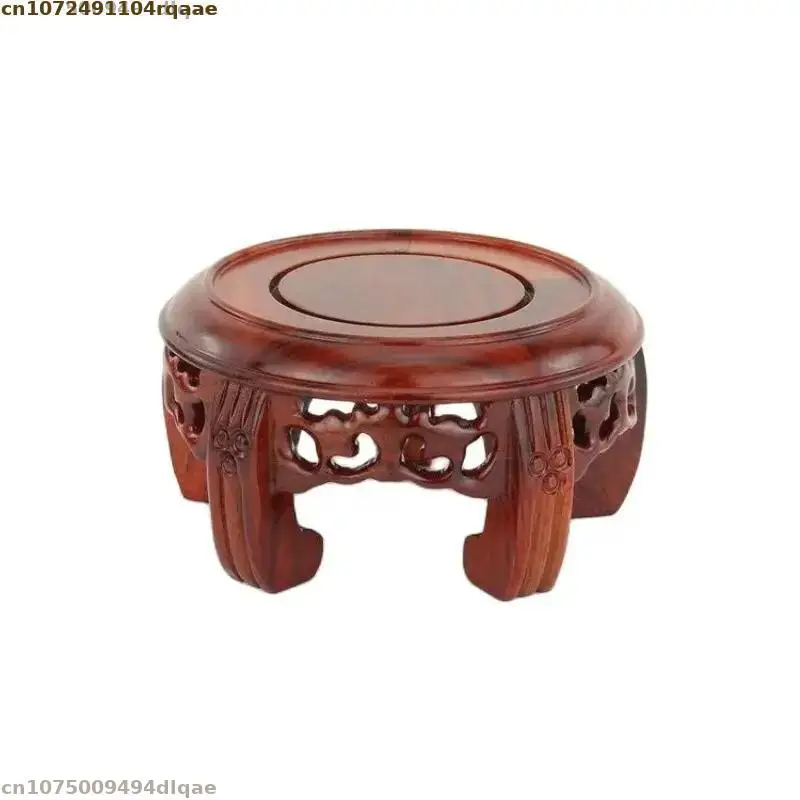 Solid Wood Display Base Model Display Stand Flower Pot Plant Pedestal Bonsai Handicraft Display Pedestal Peculiar Stone Base