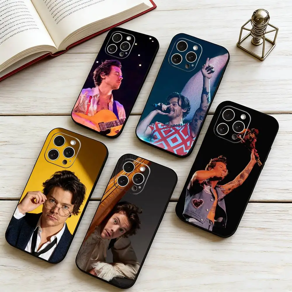

H-Harry Styles Phone Case Silicone Soft For IPhone 17 16 15 14 13 12 11 X XR Plus Pro Max Plus