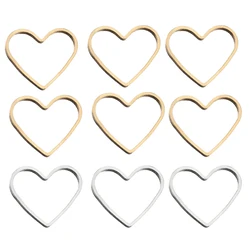 50pcs 18x15.5mm Copper Hollow Out Love Hearts Beads Charms for DIY Jewelry Making