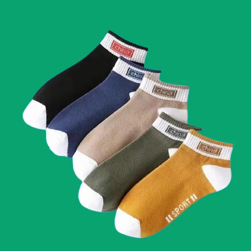 Chaussettes de bateau invisibles peu profondes pour hommes, dépistolet ant, absorbant la sueur, chaussettes courtes décontractées, fines, coupe basse, été, haute qualité, nouveau, 5/10 paires