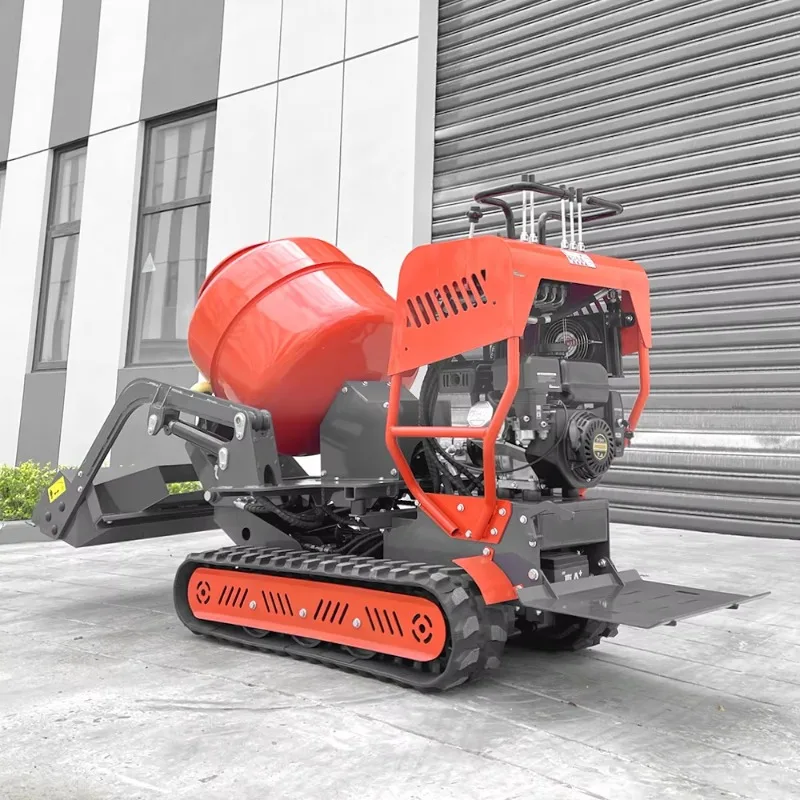 منتج جديد خلاط خرسانة صغير وصغير نوع التحميل الذاتي اسمنت متنقل أوتوماتيكي صغير محمول #4