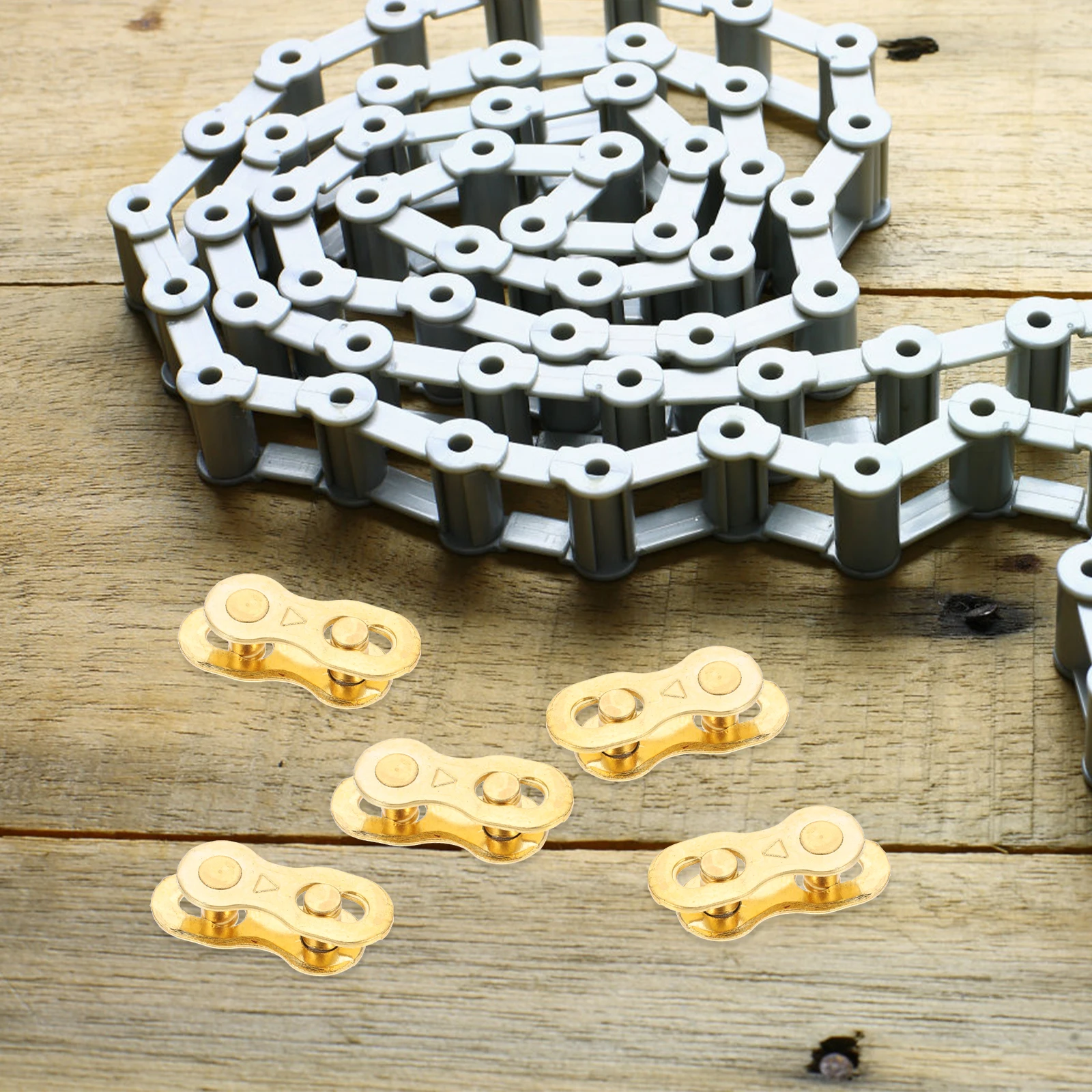 

24pcs Bike Chain Buckle Stainless Steel Connectors Quick Release Joints for Mountain Cycling Chain Links Adapter Durable