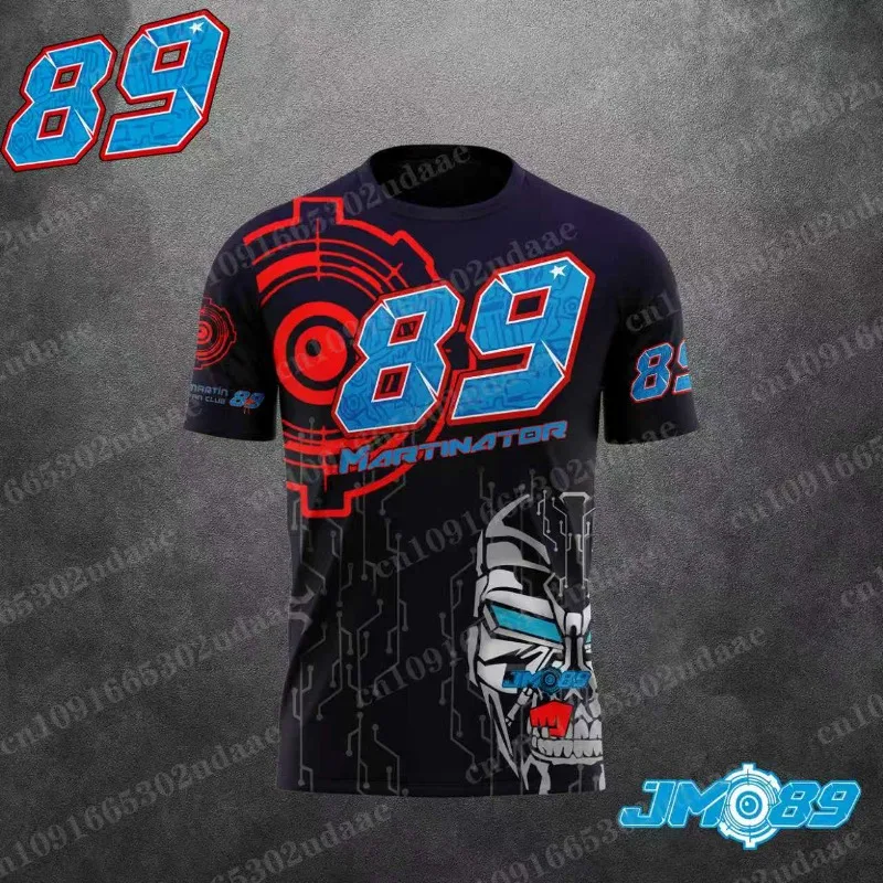 2026 New Racing Theme T-shirt with Martinator & Circuit Patterns Trendy Sports Top for Racing Fans Summer Casual Short Sleeve - view 3