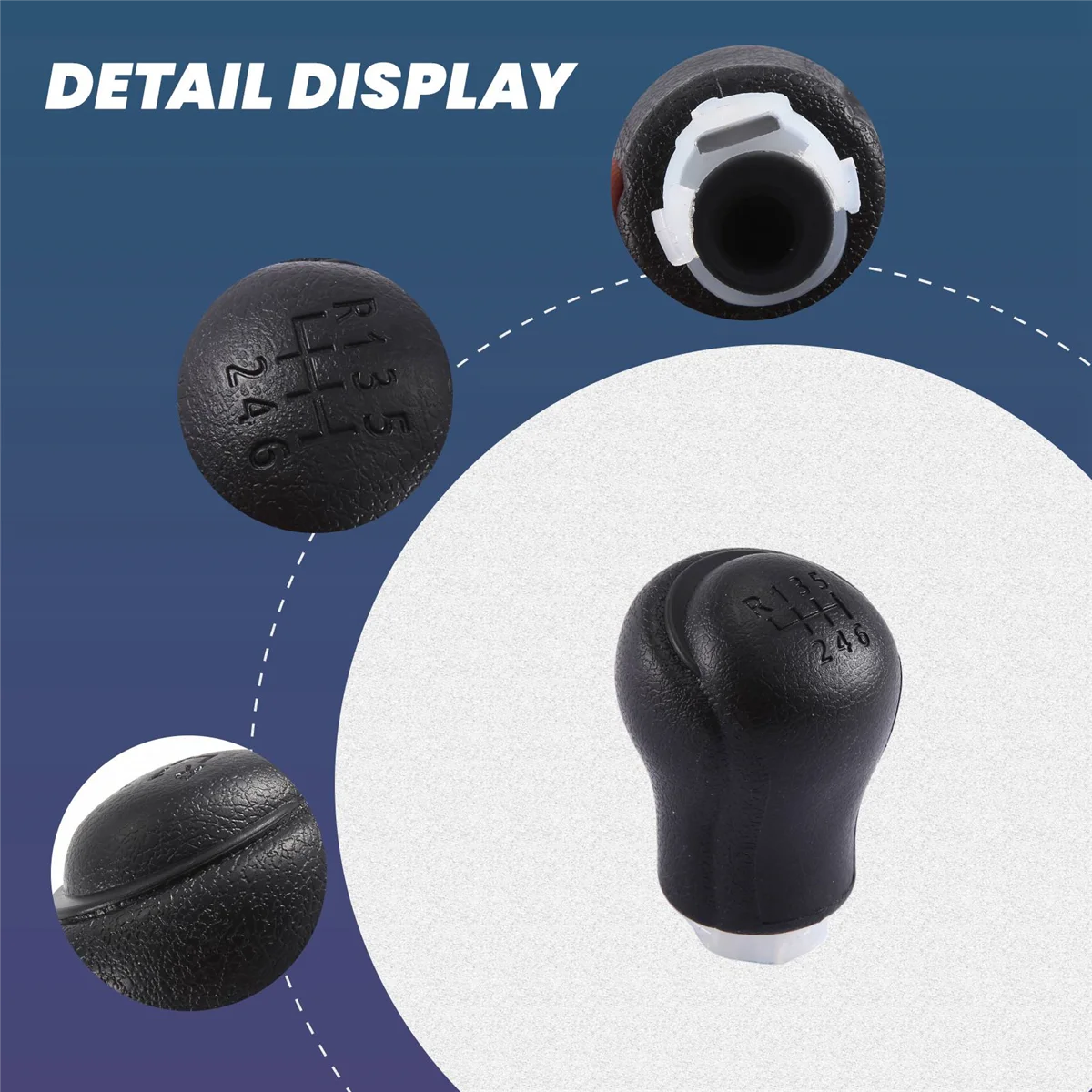 Car Manual Leather Gear Shift Knob Gear Handball Lever for Toyota Hilux Revo 6