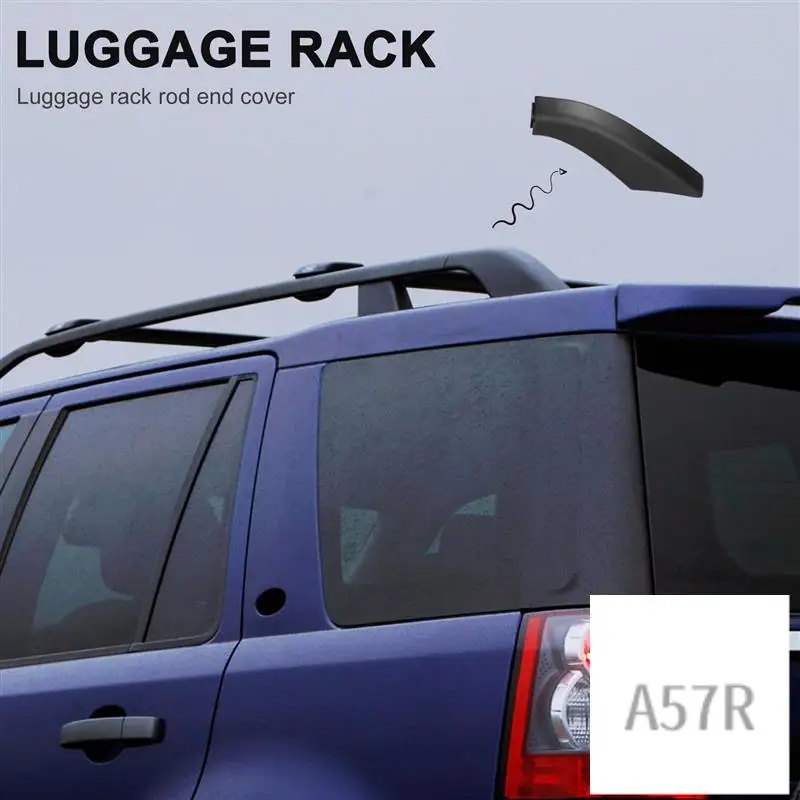 

7R-4 шт., черный ABS багажник на крышу автомобиля, рельсовая крышка, защитная крышка, подходит для Land Rover Freelander 2 2006-2014