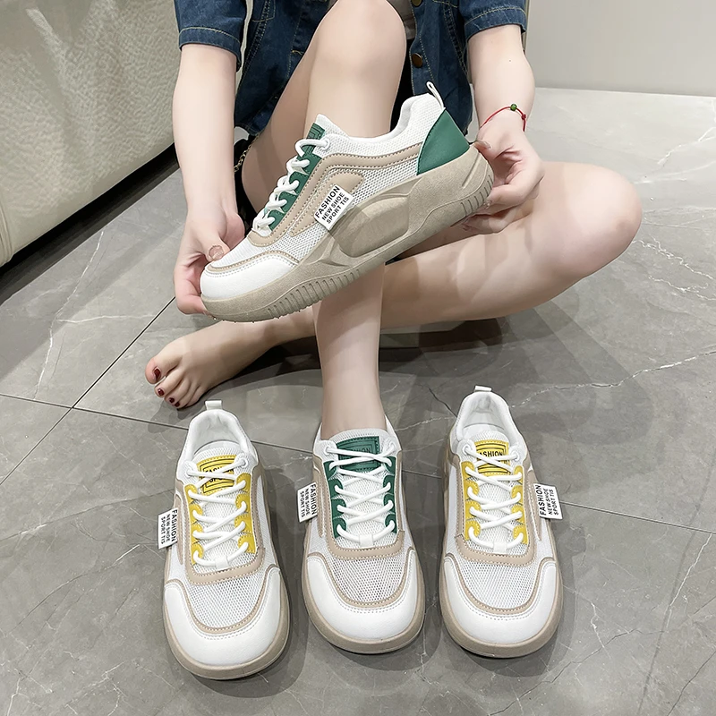 New Women Casual Sneakers Sports Shoes Walking Comfortable Breathable Breathable Outdoor Running Hiking Walking Vulcanize Shoes