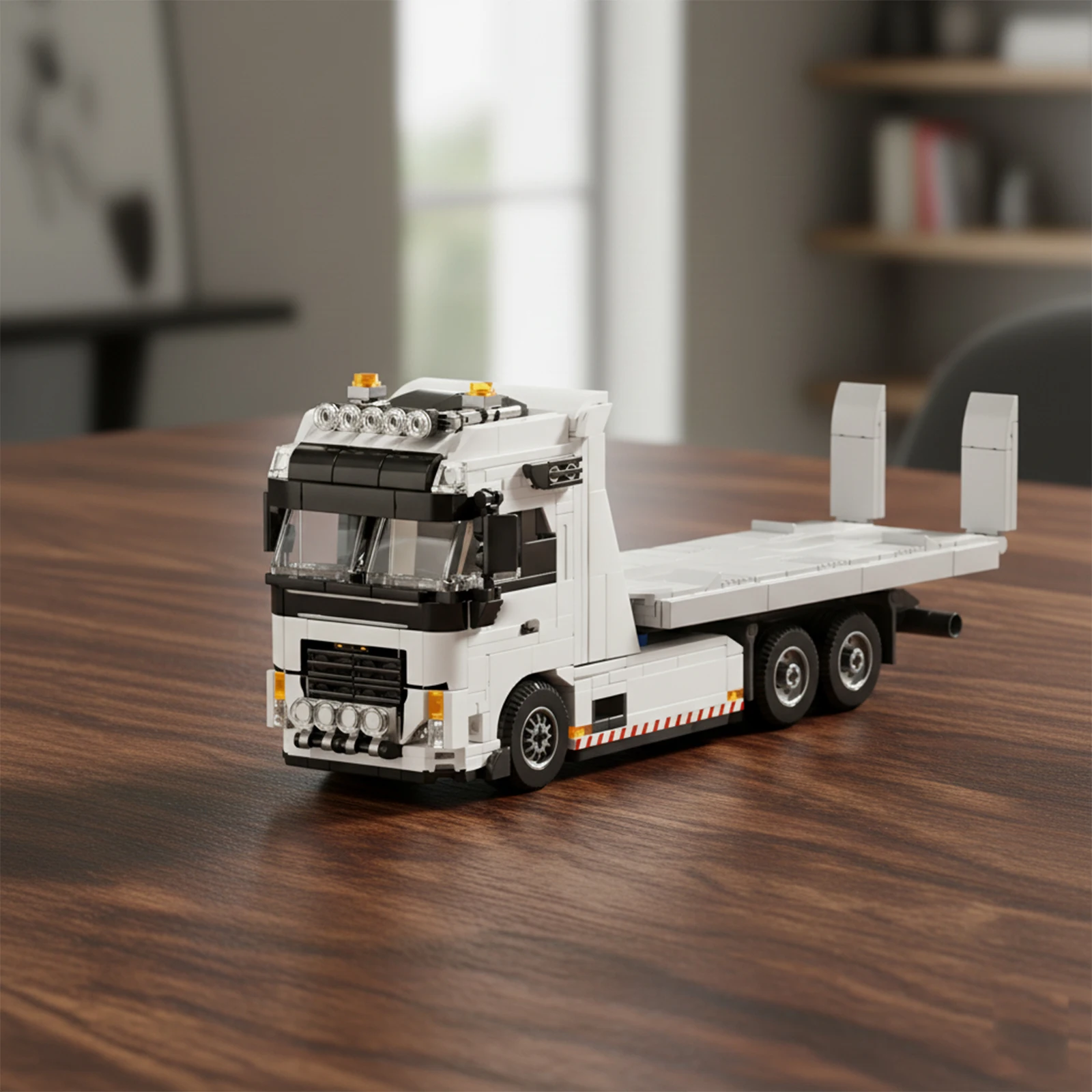 FH-16 중형 견인 트럭 블록, 1:32 스케일 자동차 모델과 호환되는 중형 트럭 운전실. 완벽한 발렌타인데이 선물