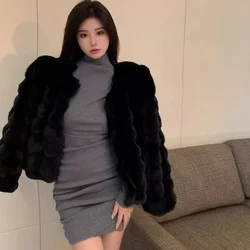 Imitation Rabbit Fur Fur Fur Coat For Women In Winter 2024, Young Style, Thickened Environmentally Friendly Lamb Fur Plush Coat