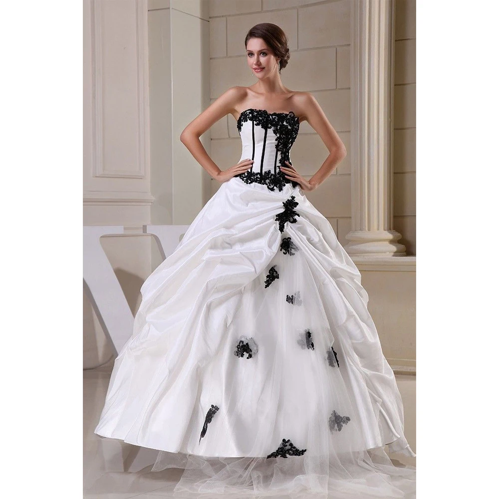 Elegant Appliques Strapless Prom Dress Exquisite Sleeveless Ruched Pleat A-Line Gowns Fashion Floor Length Evening Party Dress