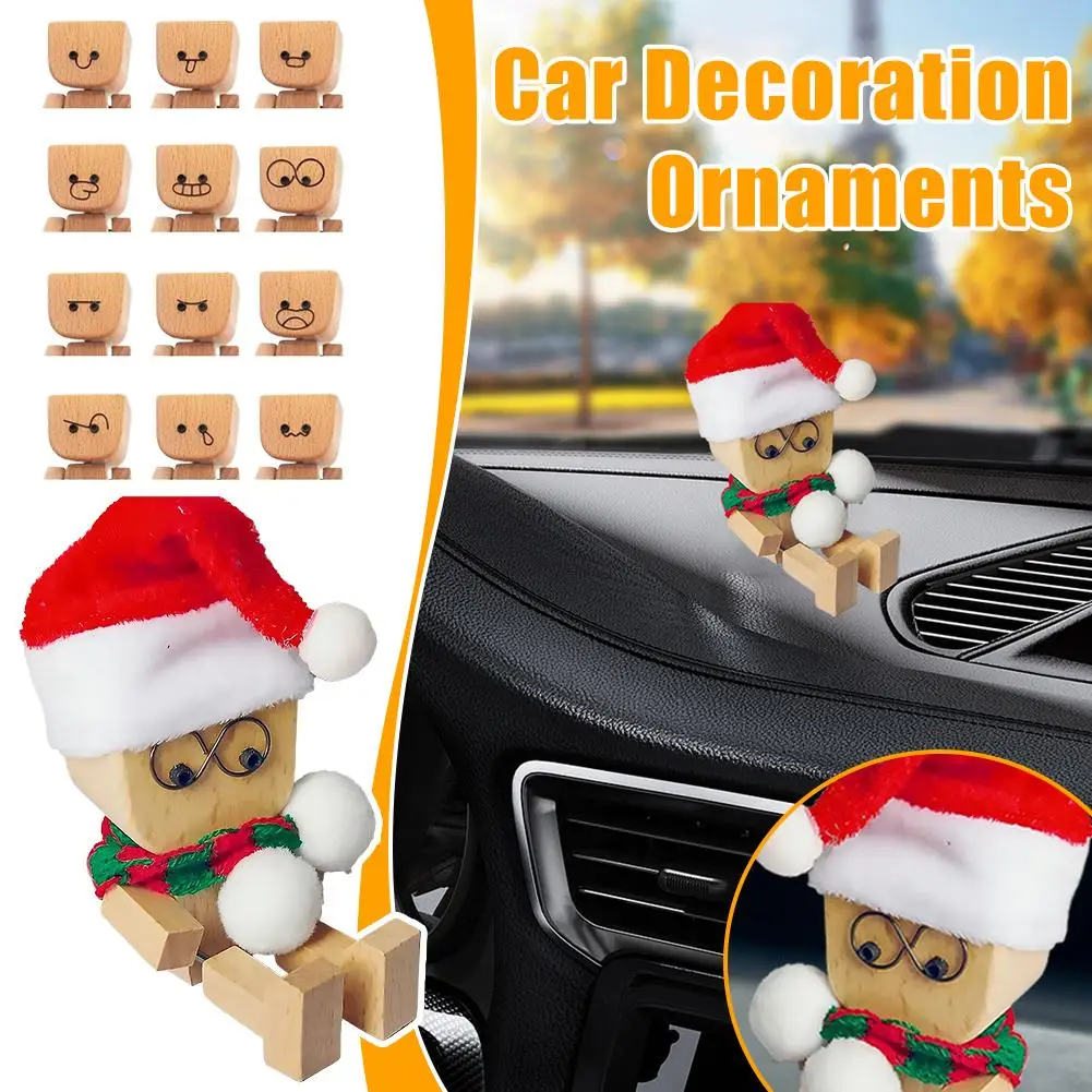 Shaking wooden for Man gift It comes with vivid expression accessories, desktop, bookshelf, car decorations Christmas gift