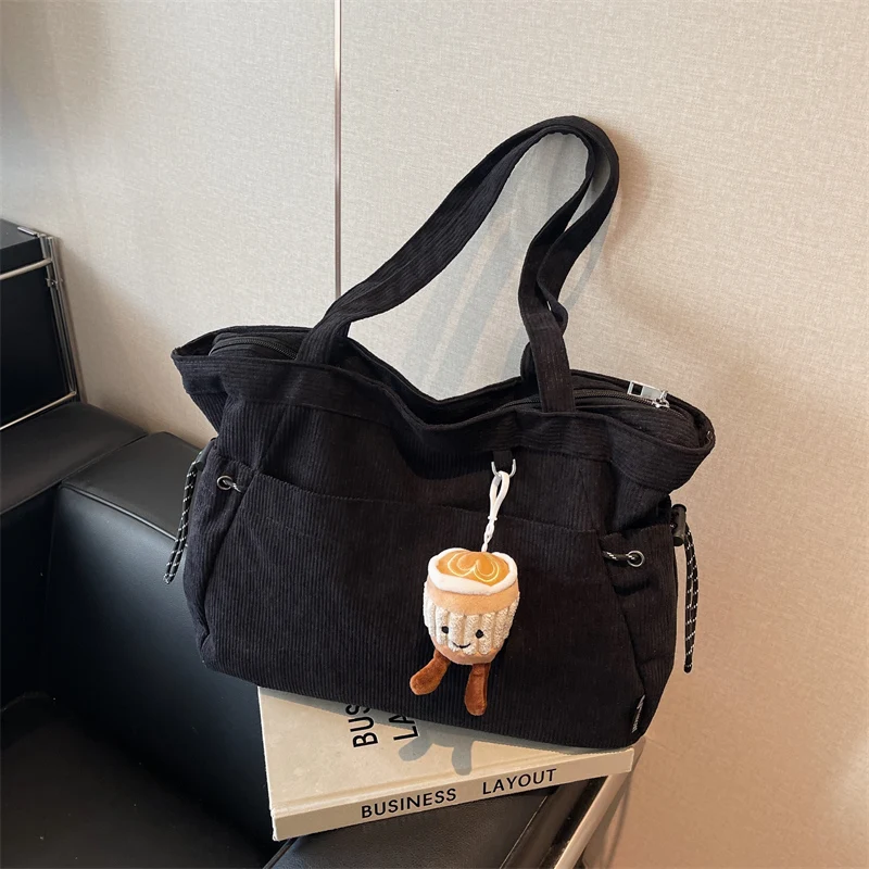 

Осенние модные холщовые темпераментные повседневные сумки-тоут, Лидер продаж 2025 года, леопардовые сумки на плечо большой вместимости в стиле ретро для женщин